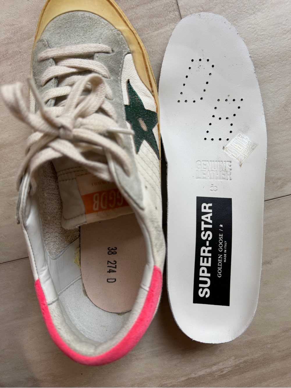 Golden Goose Super-Star Penstar Suede Low-top Women’s Sneakers size 38 - Picture 8 of 11